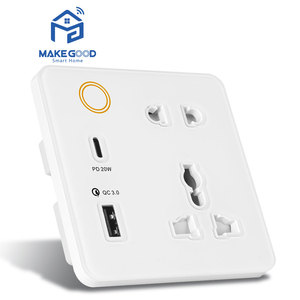 Enchufe de Pared Universal WIFI Zigbee Estándar del Reino Unido, Enchufe Inalámbrico, Módulo de Interruptor Inteligente de Una Sola Salida - Product Image 1