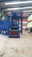 Machine de sablage automatique à bande maillée haute productivité pour le décapage de la rouille et le renforcement de surface des petites pièces