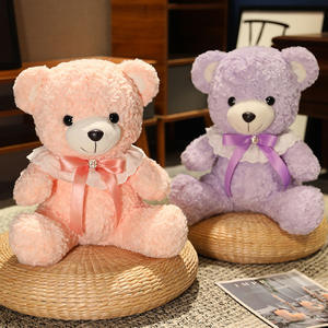 Kawaii orso colorato peluche farciti farciti papillon <span class=keywords><strong>orsacchiotto</strong></span> peluche peluche rosa marrone <span class=keywords><strong>orsacchiotto</strong></span> regali di san valentino - Product Image 3