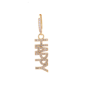 Boucles d'oreilles pendantes de luxe HAPPY LOVE <span class=keywords><strong>MAMA</strong></span> pour femmes, style européen et américain, serties de diamants, design long et exagéré, vente chaude - Product Image 5