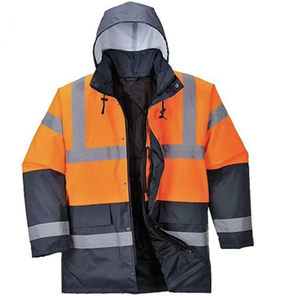 Giacca di sicurezza impermeabile e <span class=keywords><strong>antivento</strong></span> personalizzata giacca fluorescente prezzo all'ingrosso - Product Image 4