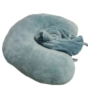 Almohadas de Viaje de Algodón Sólido, Suaves, con Funda, para Avión y Auto, Almohada de Cuello en Forma de U - Product Image 1
