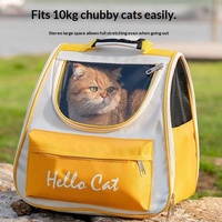 Sac à dos de transport pour chat en tissu PVC 3D avec double sangle, respirant et portable, capacité de 7 kg pour les sorties des chats - Motif lettres