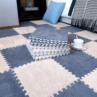 Drop shipping Pack Living, Room EVA Cube Puzzle Floor Foam Pad Mat Foam Carpet Padding Mosaic tapis Carpet with pile plush/