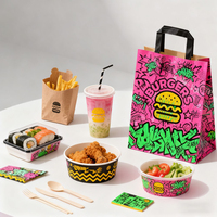 Boîtes d'emballage alimentaire en papier pour frites et ailes de poulet, conception personnalisée, restauration rapide, boîte à emporter pour poulet frit