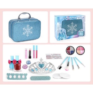 Maleta con patrón <span class=keywords><strong>de</strong></span> copo <span class=keywords><strong>de</strong></span> nieve <span class=keywords><strong>para</strong></span> niños, conjunto <span class=keywords><strong>de</strong></span> cosméticos, superventas - Product Image 3