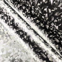 Siège de moto en cuir semi-PU personnalisé avec motif géométrique triangulaire brillant, cuir artificiel imperméable pour selle de moto
