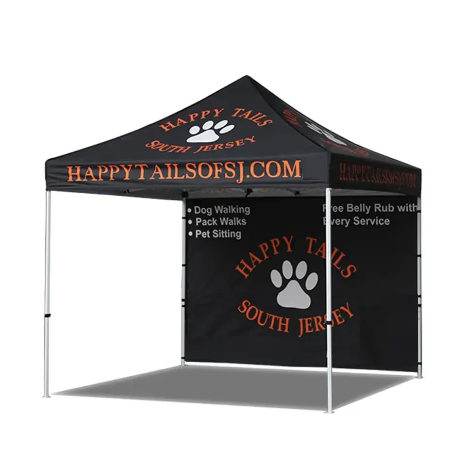Outdoor Folding Tent Movable for Exhibition Trade Show Gazebo 10x10 10x15ft Folding Tent Pop Up Canopy Gazebo Trade Show Tent