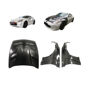 Kit de carrosserie en fibre de carbone pour <span class=keywords><strong>Nissan</strong></span> Z34 370Z Coupé, comprenant un garde-boue avant et un capot moteur - Product Image 1
