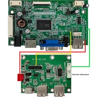 JX 15.6" Resolusi 1920*1080 4 Lane EDP/LVDS Papan Pengontrol Monitor LCD PCB Mounting HD VGA Antarmuka DP Terintegrasi