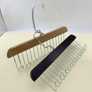 Estante de Almacenamiento de Madera Maciza, Fantástico Colgador Vintage de 8 Ganchos para Ropa Interior, Corbatas, Cinturones, Bolsos, Paraguas - Product Image 1