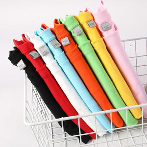 Camiseta Infantil de Alta Calidad al por Mayor, 180 g/m², con Logotipo Personalizado, Impresión Digital, Color Sólido, Manga Corta, para Niños y Niñas - Product Image 2