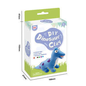 Kit de Bricolage <span class=keywords><strong>en</strong></span> Argile Magique Ultra-Légère pour Cadeau <span class=keywords><strong>Dinosaure</strong></span> Personnalisé, Argile <span class=keywords><strong>à</strong></span> <span class=keywords><strong>Modeler</strong></span> Douce et Sans Salissure pour Enfants de 3 <span class=keywords><strong>à</strong></span> 12 Ans - Product Image 2