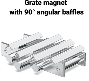 직경 <span class=keywords><strong>8</strong></span> 인치 X <span class=keywords><strong>8</strong></span> 인치 5 개 단위 (5) 화격자 자석 (90 ° 디바이더 포함) - Product Image 2