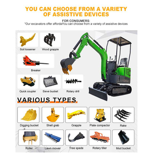Miễn phí vận chuyển mini máy xúc EPA động cơ 1.2 <span class=keywords><strong>t</strong></span>ấn Crawler Micro Digger thủy lực trang trại máy xúc nhỏ để bán - Product Image 5