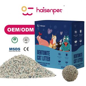Litière pour chat en bentonite de sodium OEM ODM, 99,9 % sans poussière, performance de compactation supérieure, contrôle durable des odeurs, sable pour chat de qualité supérieure - Product Image 1