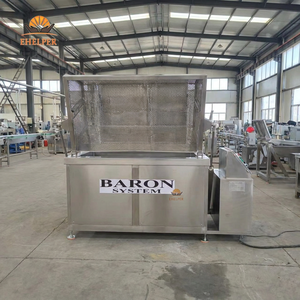Olla industrial de cocción lenta con <span class=keywords><strong>cesta</strong></span> basculante hidráulica de acero inoxidable 304 para patas de pollo y piel de cerdo, con calentamiento a gas, vapor o eléctrico - Product Image 1