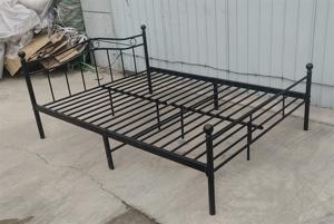 Thiết Kế Hiện Đại Cổ Điển Châu Âu Phong Cách Kim Loại Mạnh Mẽ Giường Kích Thước Duy Nhất Nữ Hoàng Thép Giường Tròn Khung Giá Rẻ Giá Màu Đen - Product Image 6