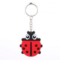 Llavero con Colgante de Animal de Dibujos Animados, Funda de Plástico Suave para Llaves de Coche, Regalo