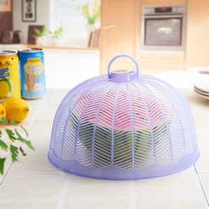 Round Food <b>Cover</b> 530 <b>Plastic</b> Eco Friendly Kitchen Fly Proof Tabletop Lid - Product Image 1