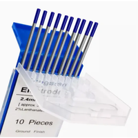 Electrodos de Soldadura TIG de Tungsteno Wolfram 2.4X175 2% Lanthanum Wl20 Punta Azul EL Electrodo de Tungsteno