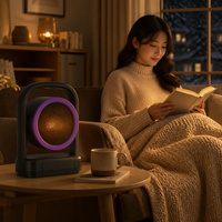Chauffage portable, mini radiateur électrique 220V avec poignée de transport, à brancher pour la maison, le bureau, la chambre à coucher, l'intérieur