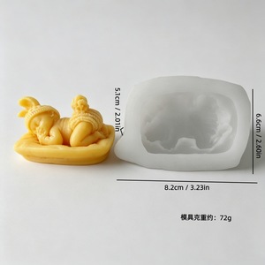 3D Sleeping Baby Silicone Mold For Candle Soap Making DIY Handmade Craft Mold Customizable Shape Mother's Day Gift - Product Image 2