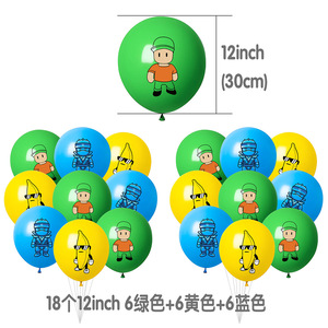 Tema <span class=keywords><strong>di</strong></span> gioco <span class=keywords><strong>di</strong></span> Trip Man inciampa per ragazzi cartone animato Casual festa <span class=keywords><strong>di</strong></span> compleanno decorazione bandiera palloncino - Product Image 4