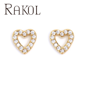 Rakol EC005 Autres boucles d'oreilles de mode Vente en gros en cube Coeur Accessoires Bijoux de mode à la mode Boucle d'oreille - Product Image 5