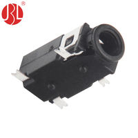 Connecteur Jack Stéréo Étanche IP67 en Aluminium avec Contact en Laiton 4 Broches SMD 3,5 mm pour Équipement Audio