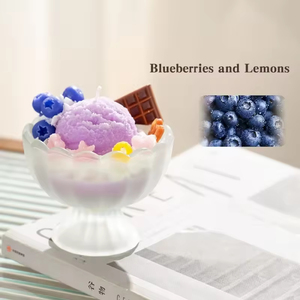 La fabrique de bougies vend en gros des bougies parfumées en cire de soja en forme de crème glacée aux fruits, idéales pour la Saint-Valentin et Diwali. - Product Image 6