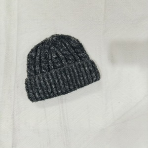 Gorro de punto unisex, cálido para invierno, resistente al viento, plegable, circunferencia de cabeza de 58-60 cm, gorro texturizado gris - Product Image 1