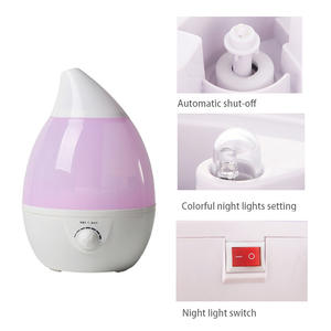 Humidificateur à gouttelettes d'eau Medco, atomiseur d'air ultrasonique de grande capacité de 3L, pour la maison et la chambre à coucher, blanc - Product Image 4
