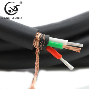 Câble d'alimentation <span class=keywords><strong>HIFI</strong></span> AC YIVO XSSH Audio <span class=keywords><strong>DIY</strong></span> OEM Hi-end FP-314AG noir en PVC 3 conducteurs OFC plaqué argent 13MM pour projecteur, voiture, applications électriques - Product Image 1