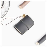 Carnet de poche ultra-mini en cuir cousu avec accessoires créatifs faits main en cuir de vachette et fonction mémo pour usage promotionnel