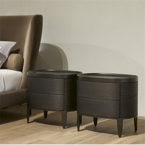 Châu Âu Giữa Thế Kỷ Sang Trọng Khách Sạn Phòng Ngủ Bộ Đầu Giường 2 Ngăn Kéo Cao <span class=keywords><strong>End</strong></span> Bàn Cạnh Giường Ngủ - Product Image 1