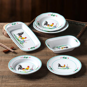 أطباق ميلامين للمطاعم التجارية الراقية، تصميم بسيط، آمنة للغسل في غسالة الأطباق، صحون طعام للمطاعم الصينية - Product Image 2