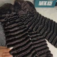 Perruques Lace Front Brésiliennes Vierge à 200 % de Densité avec Dentelle, Style Bouclé Volumineux, Longues, Sans Colle, Cheveux Humains