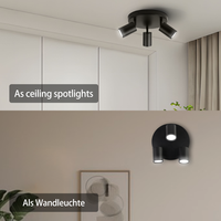 Spot LED GU10 Orientable Commercial Monté en Surface pour Couloir Galerie Magasin