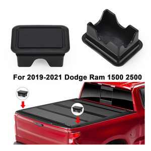 Cnspeed Ram <b>Bed</b> Rail Post Covers For 2019-2021 Dodge Ram 1500 2500 Truck Tailgate Trim - Product Image 5
