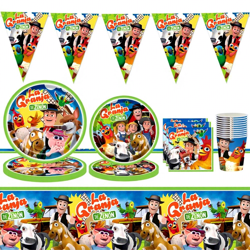 Zenon Farm Cartoon Birthday Party Decor