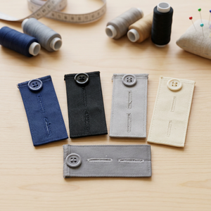 AA0238 Waist Extender Hook |Denim Waist Extender Button for Jeans and Skirt <b>Comfy</b> Metal Buttons Assorted Colors - Product Image 3