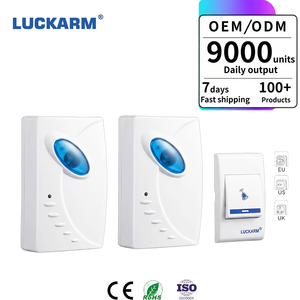 <span class=keywords><strong>Sonnette</strong></span> sans fil Luckarm à piles, haute qualité, deux récepteurs, <span class=keywords><strong>sonnette</strong></span> <span class=keywords><strong>filaire</strong></span> pour maison et appartement, directement de l'usine - Product Image 1