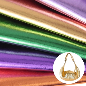 0.8MM Métallique Nappa Cuir Grain En Relief Métallique Galet Cuir Synthétique pour Faire Des Sacs À Main Arcs DIY Accessoires - Product Image 1