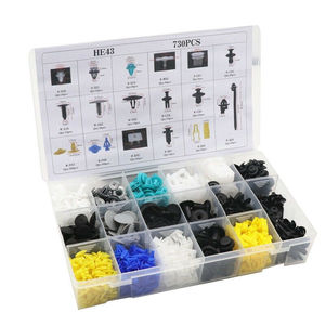 High Quality 730PCS/Set Car Body Plastic Push Pin Rivet Retainer Fastener Trim <strong>Bumper</strong> <strong>Clip</strong> - Product Image 3