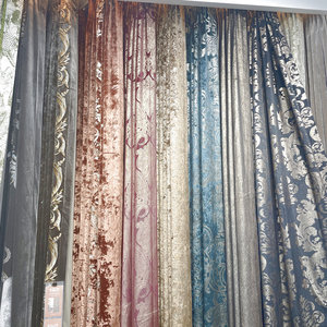 Rideau de fenêtre en polyester, coton et <span class=keywords><strong>lin</strong></span> double face de luxe sur mesure pour salon, chambre, hôtel, maison, bureau - Product Image 2