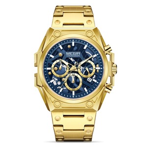 Nuevo reloj de hombre 316L Acero inoxidable esqueleto cuarzo cronógrafo deportivo reloj de pulsera reloj de hombre - Product Image 1