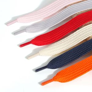 Lacets plats en coton et polyester colorés de 22 m, larges de 2,2 cm, pour baskets et chaussures décontractées – Vente en gros - Product Image 1