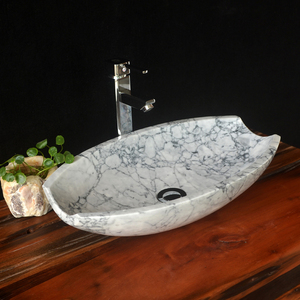 Lavabo Ovalado de Mármol Moderno Union Stone, Acabado Pulido, Resistente al Agua y Ecológico, Capacidad de 12L, Uso en Hoteles, Estándar NSF - Product Image 5