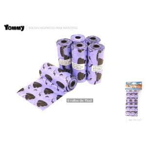 Sacchetti di cacca decorati 6x15 blu-prodotti per animali domestici